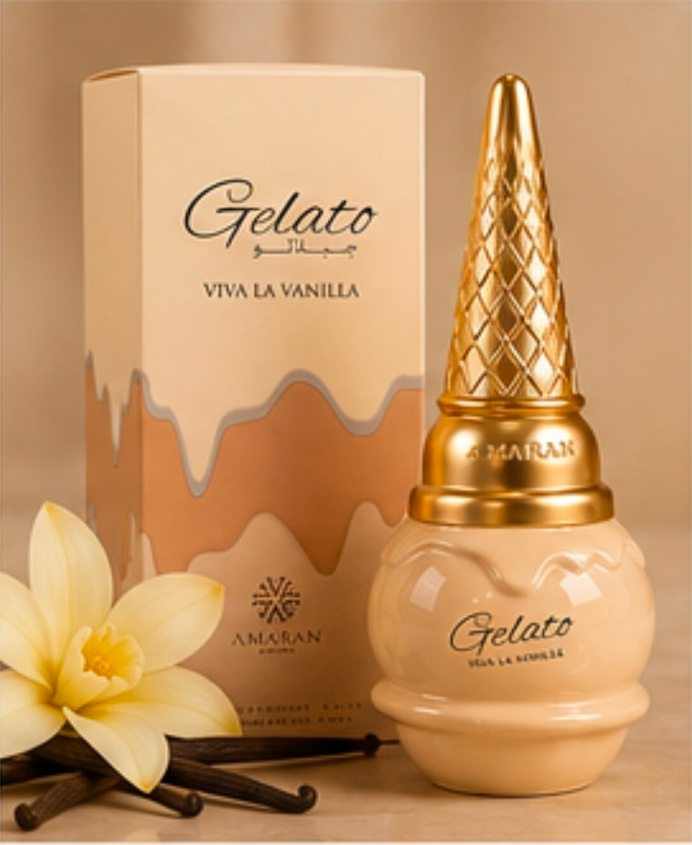 Gelato Collection by Amaran – 4 Perfumes Gift Set | Vanilla, Cotton Candy, Mango & Strawberry | 100ml Each