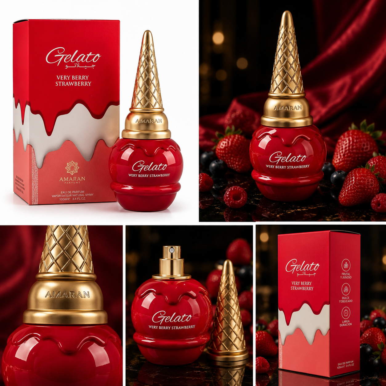 Gelato Very Berry Strawberry Eau de Parfum 100ml | Amaran Perfumes