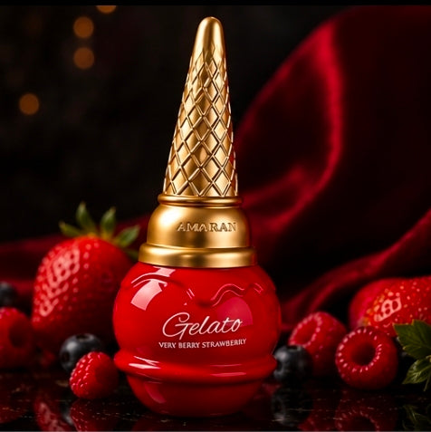 Gelato Collection by Amaran – 4 Perfumes Gift Set | Vanilla, Cotton Candy, Mango & Strawberry | 100ml Each